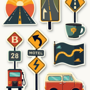 Travel & Exploration - Sticker Sheet v14